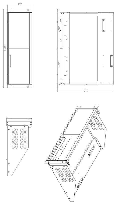 RS PRO Rack Mount Kit for Use with GPT-9904/9903, 645 x 625 x 395mm