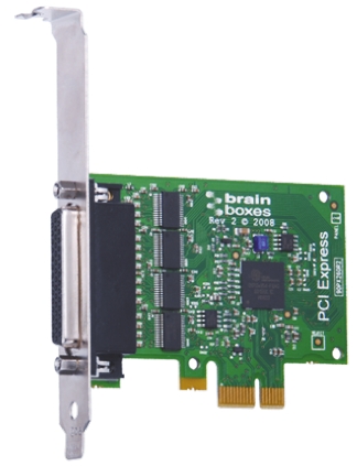 Brainboxes 4 Port PCIe RS232 Serial Card