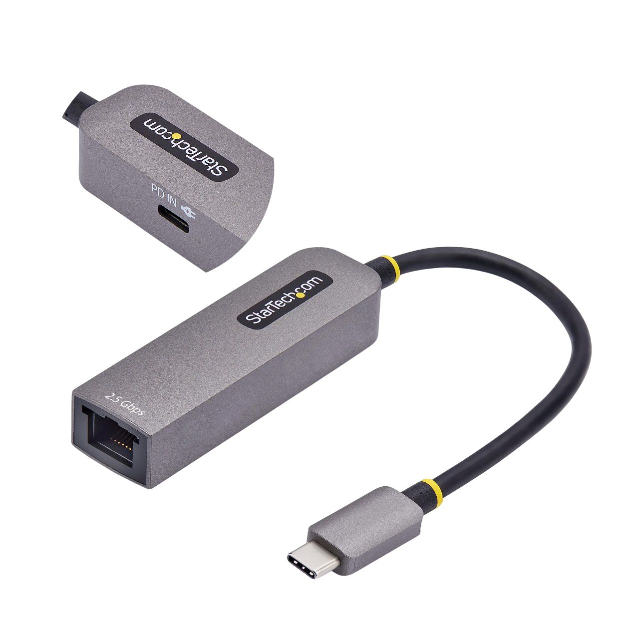 StarTech.com Port USB Ethernet Adapter USB 3.2 USB 3.2 Type-C to RJ45 100Mbit/s Network Speed