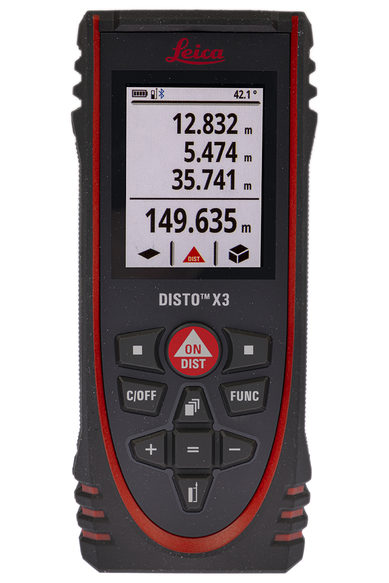 Leica X3 Laser Measure, 0.05 → 150m Range, ±1 mm Accuracy