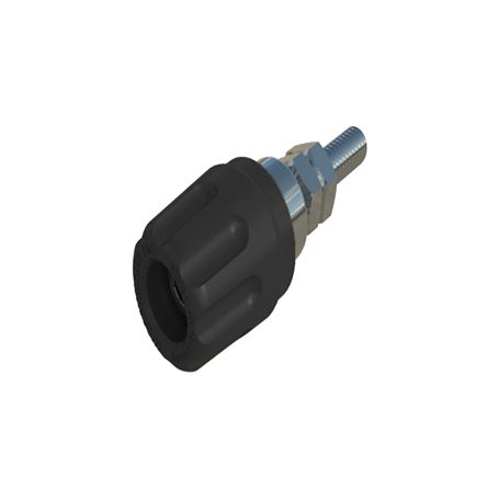 Hirschmann Test & Measurement 16A, Yellow Binding Post With Brass Contacts and Nickel Plated - 14mm Hole Diameter