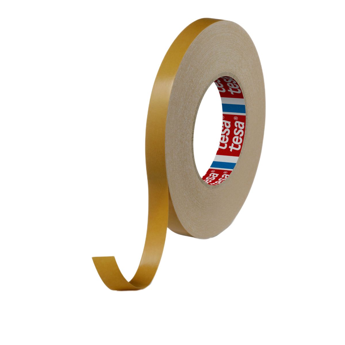 Tesa 04961-00077-00 White Double Sided Tape, 0.205mm Thick, 8 N/cm, Paper Backing, 15mm x 50m