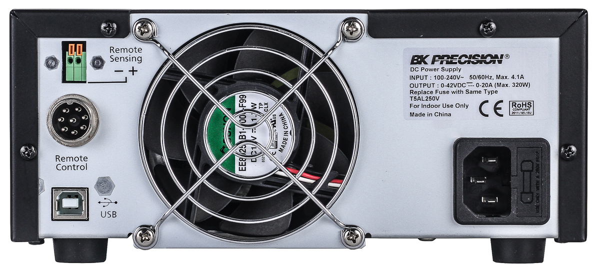BK Precision 9103 Series Digital Bench Power Supply, 42V, 20A, 1-Output, 320W