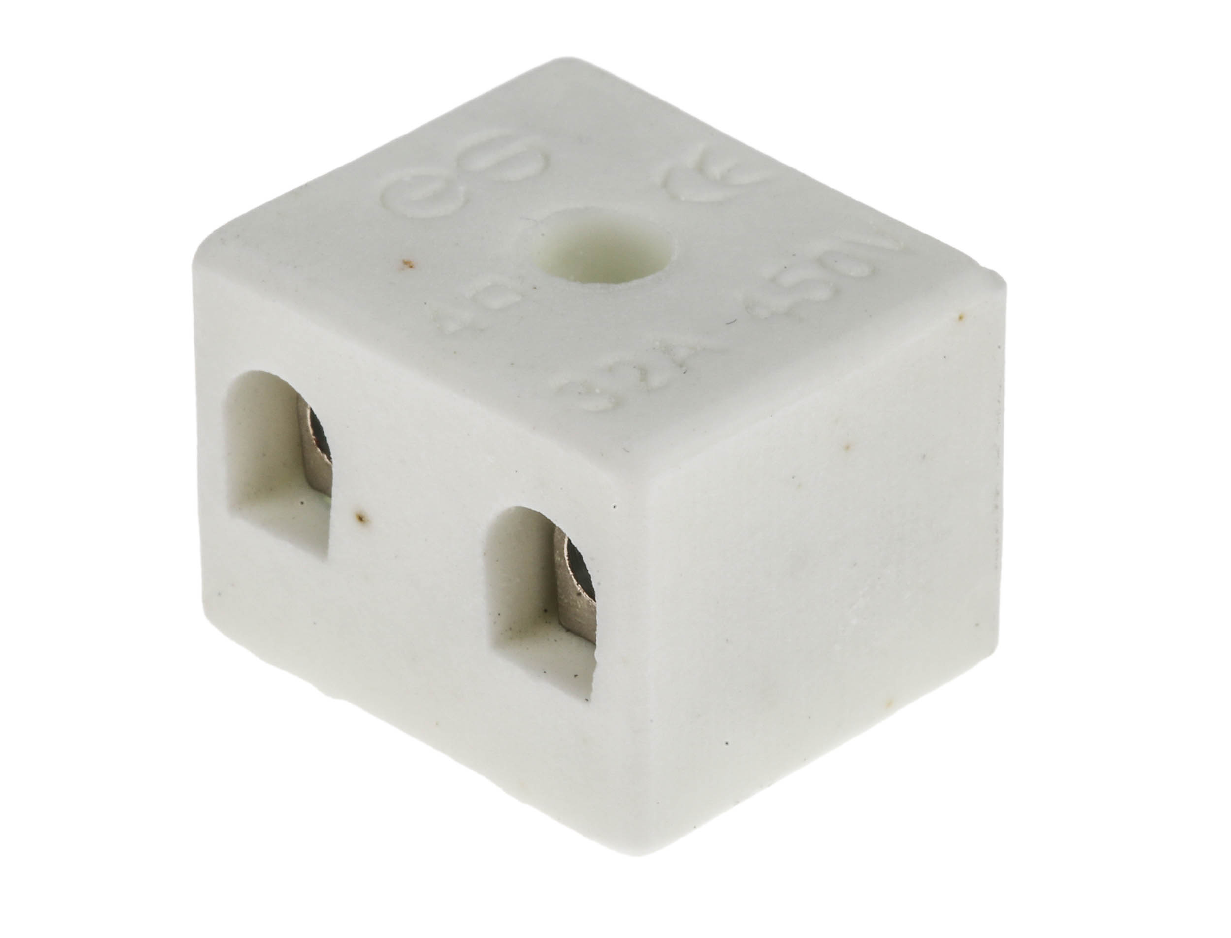 RS PRO Non-Fused Terminal Block, 2-Way, 32A, 12 AWG Wire, Screw Down Termination