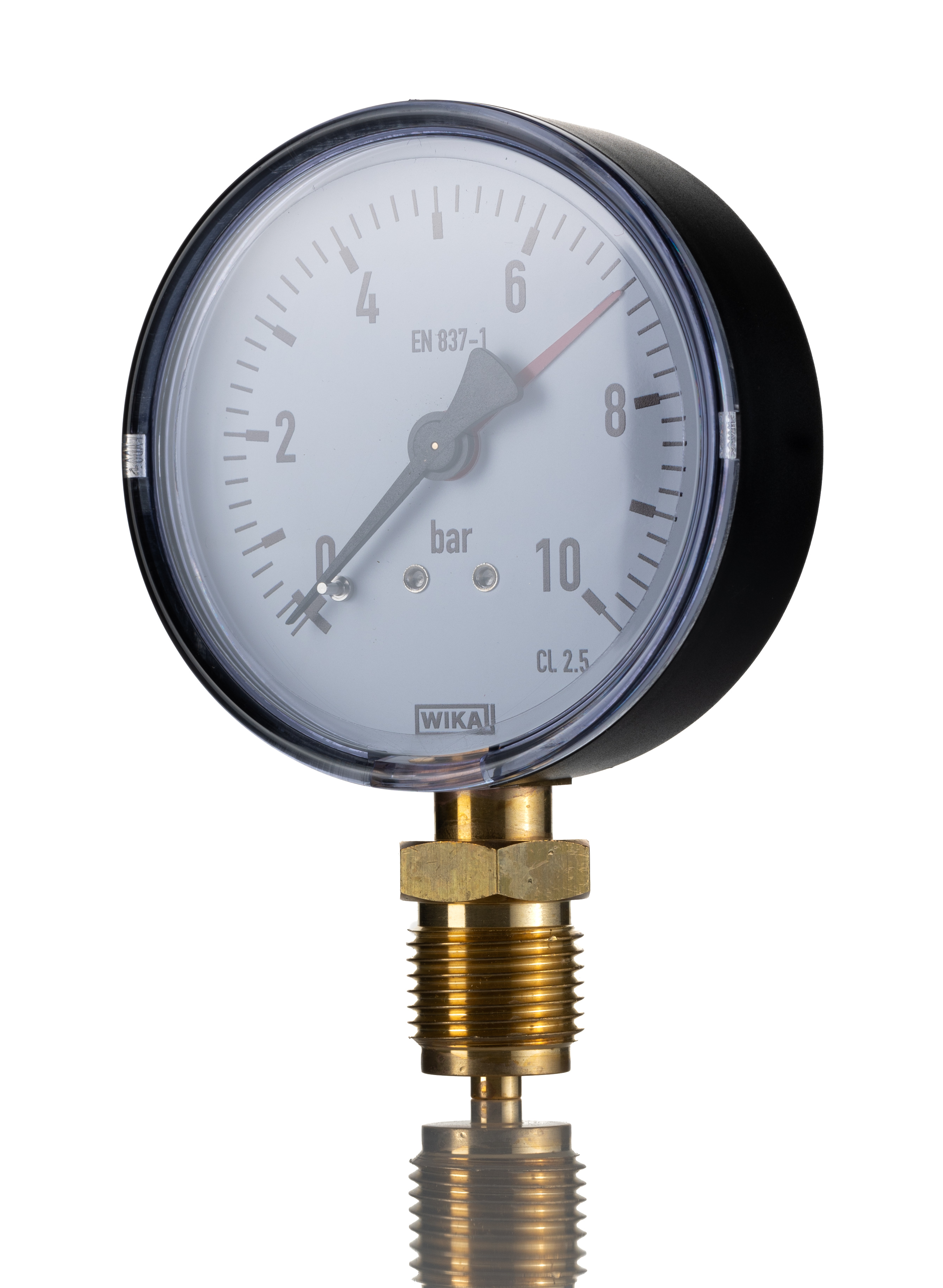 WIKA G 1/4 Analogue Pressure Gauge 6bar Bottom Entry 50mm Outside Diameter