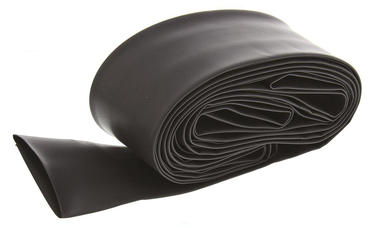 HellermannTyton Heat Shrink Tubing, Black 40mm Sleeve Dia. x 5m Length 3:1 Ratio, TF31 Series