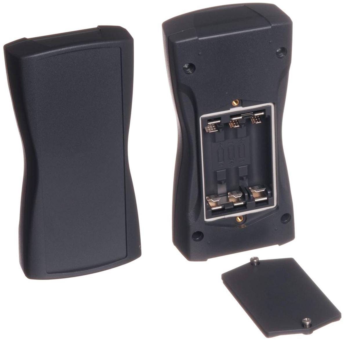 Bopla BOS-Streamline Series Grey ABS Handheld Enclosure, Integral Battery Compartment, IP40, 159.4 x 77.9 x 33.5mm