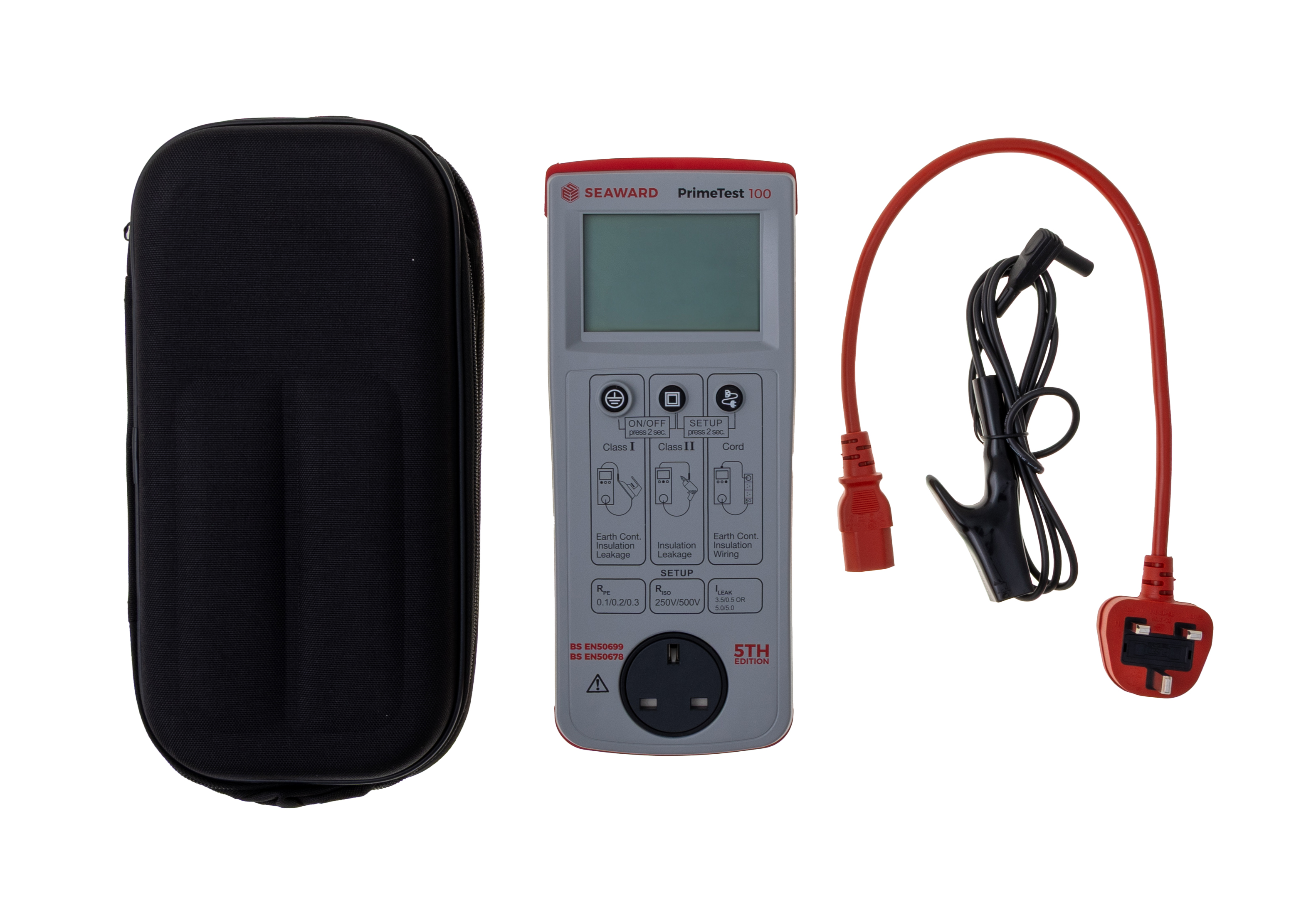 Seaward PrimeTest 100 UK PAT Tester, Class I, Class II Test Type