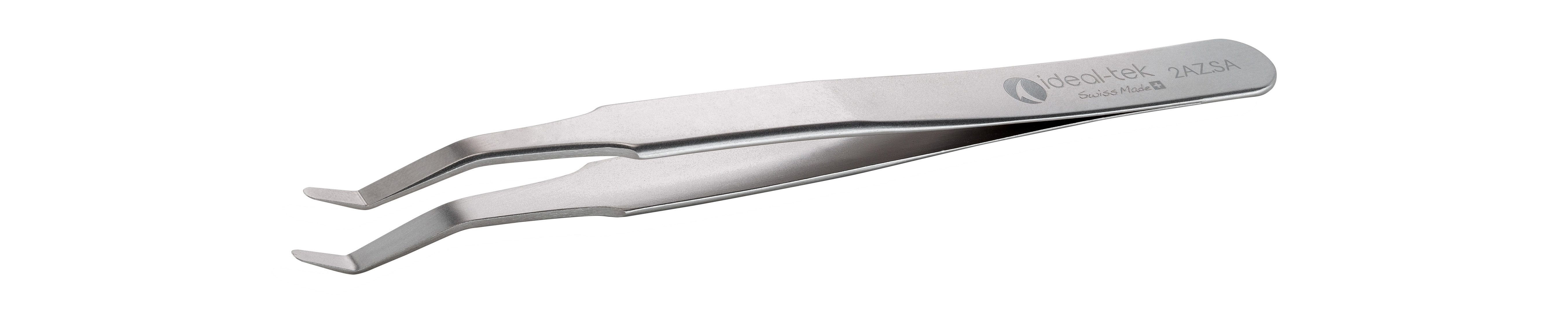 ideal-tek 120 mm, Stainless Steel, Bent, Tweezers