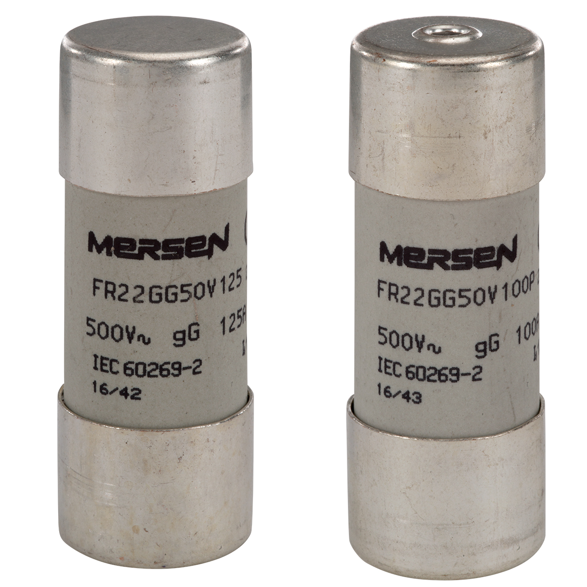 Mersen 80A Slow-Blow Ceramic Cartridge Fuse, 22.2 x 58mm