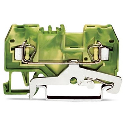 WAGO 280-907-1 280 Series Green/Yellow, 2.5mm², 2-Level, Cage Clamp Termination