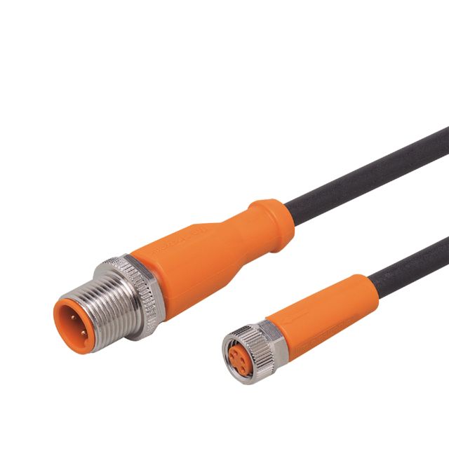 ifm electronic Male 1 way M12 to Female 1 way M8 Actuator/Sensor Cable, 5 m