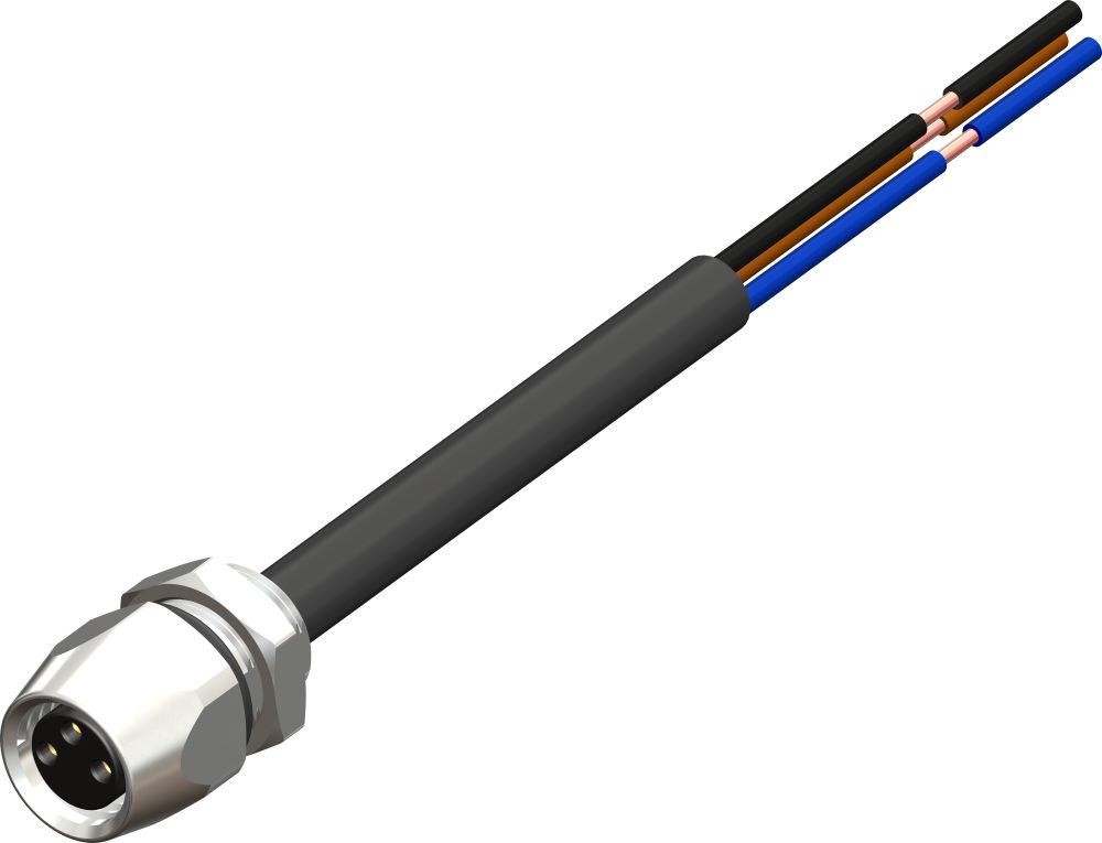 RS PRO Industrial Circular Connector, 3 Contacts, Panel, M8 Connector, Plug, Female, IP67