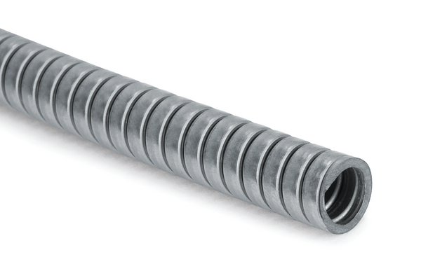 HellermannTyton Flexible Conduit, 12mm Nominal Diameter, Galvanised Steel, Metal