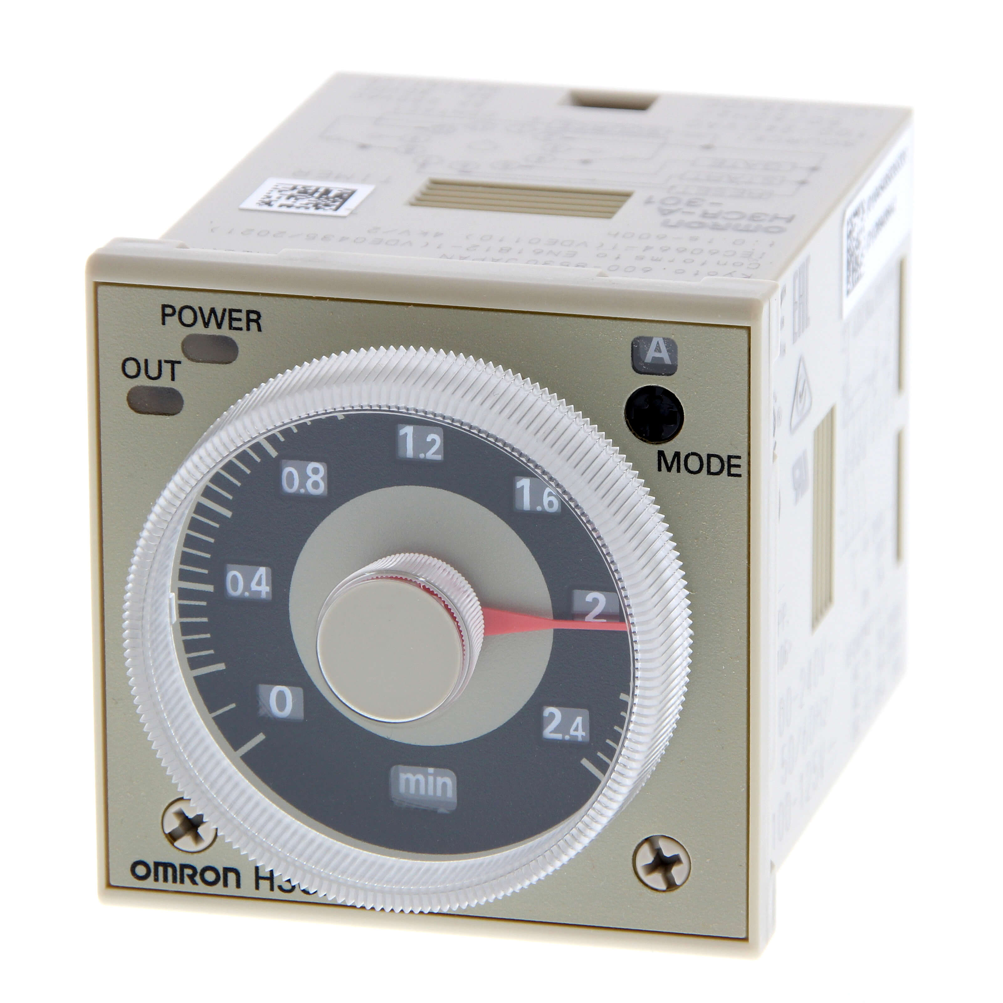 Omron Plug In Timer Relay, 24-48/12-48V ac/dc, 2-Contact, 0.1 → 2160000s, DPDT
