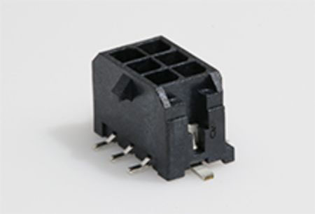 Molex Micro-Fit 3.0 Series Vertical Surface PCB Header, 6 Contact(s), 3 mm Pitch, 2 Row, Shrouded