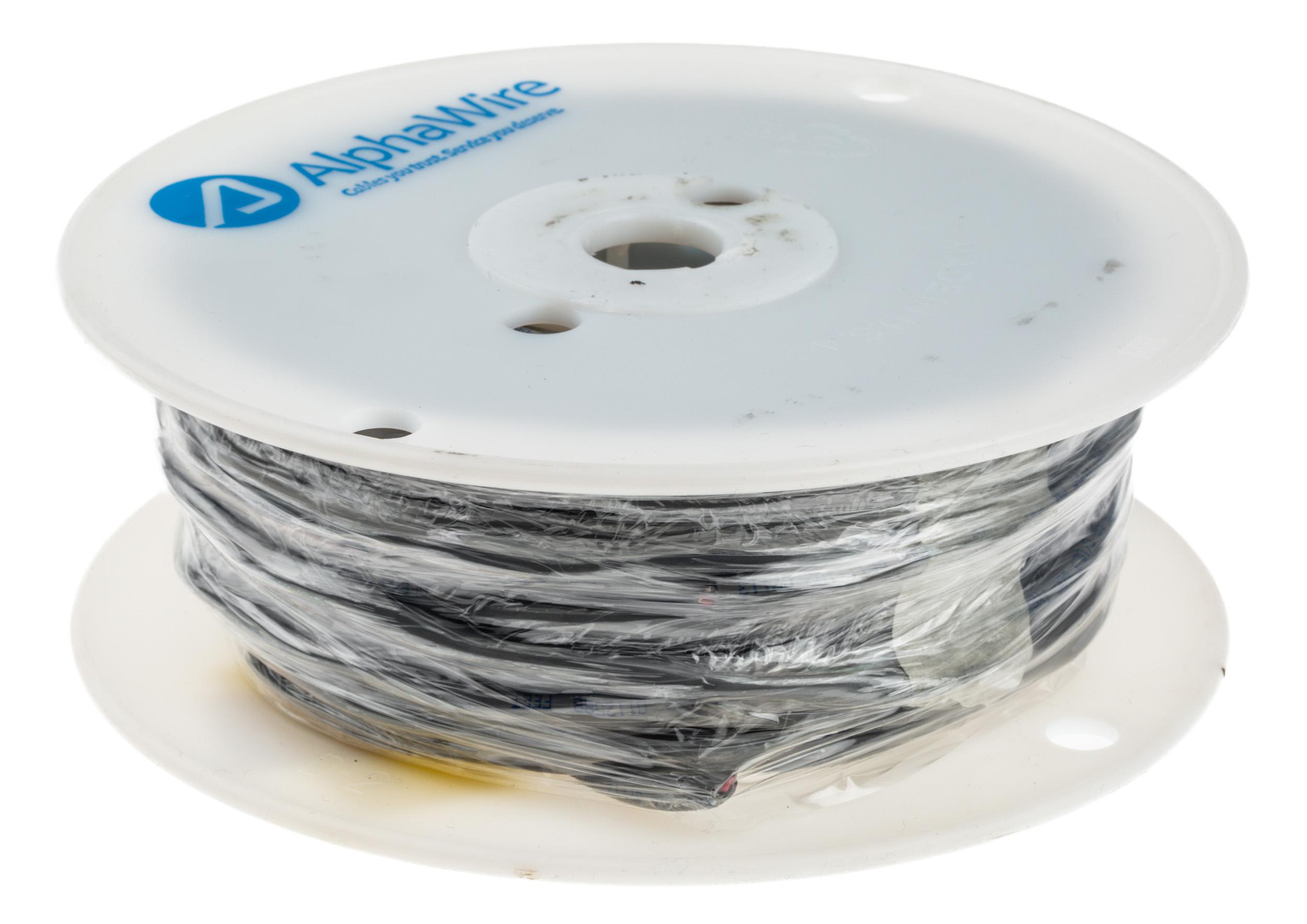 Alpha Wire Alpha Essentials Communication & Control Control Cable, 2 Cores, 0.56 mm² 20 AWG, Unscreened, 30 m, Grey