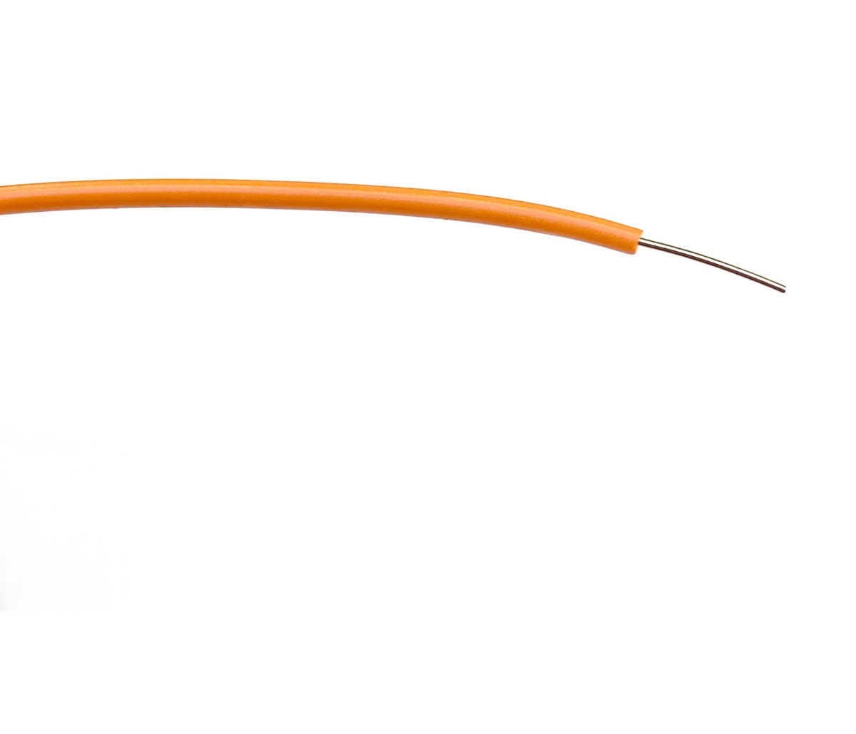 RS PRO Orange 0.26 mm² Hook Up Wire, 23 AWG, 1/0.6 mm, 100m, PVC Insulation