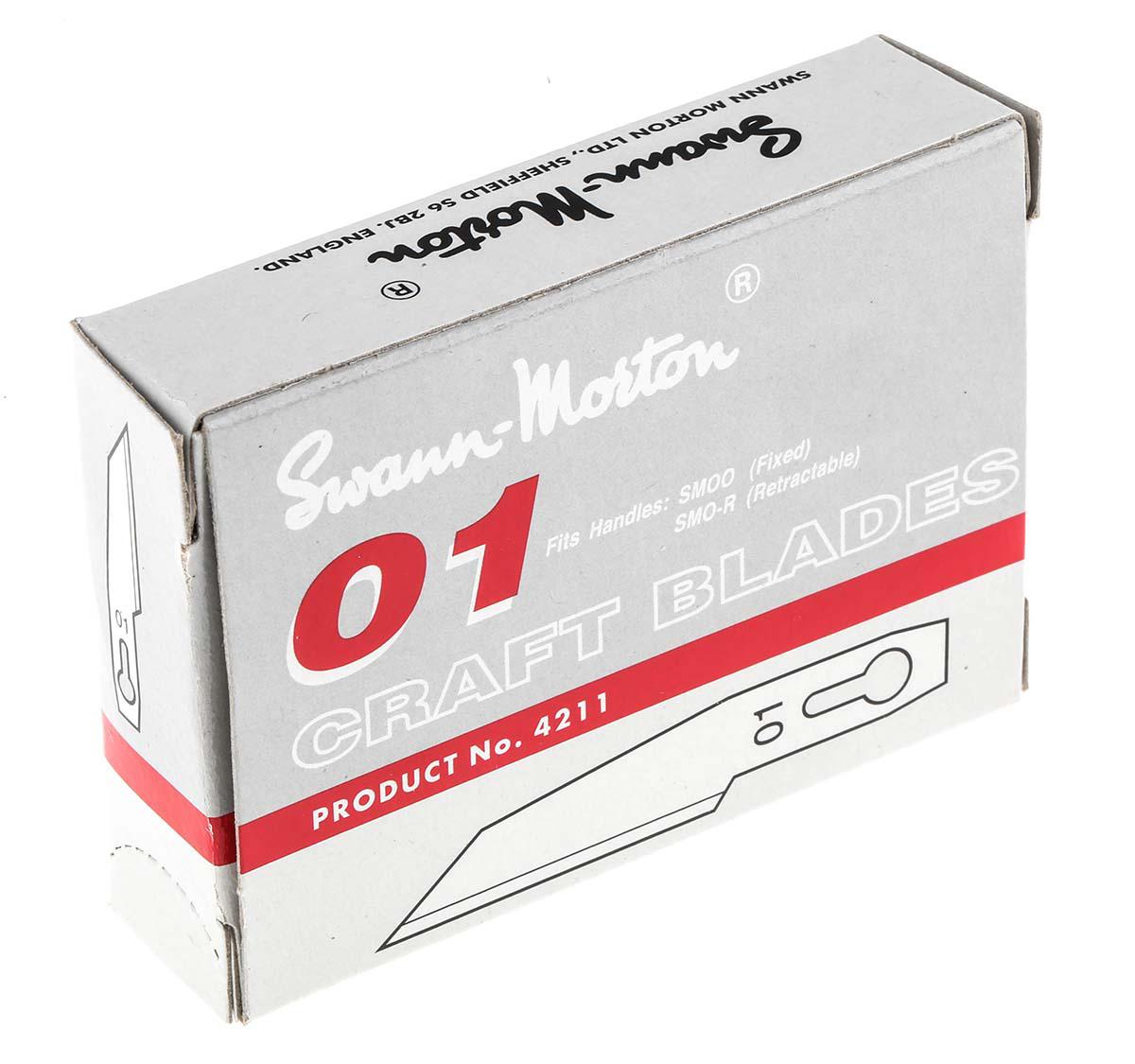 Swann-Morton No.SM01 Flat Carbon Steel Scalpel Blade
