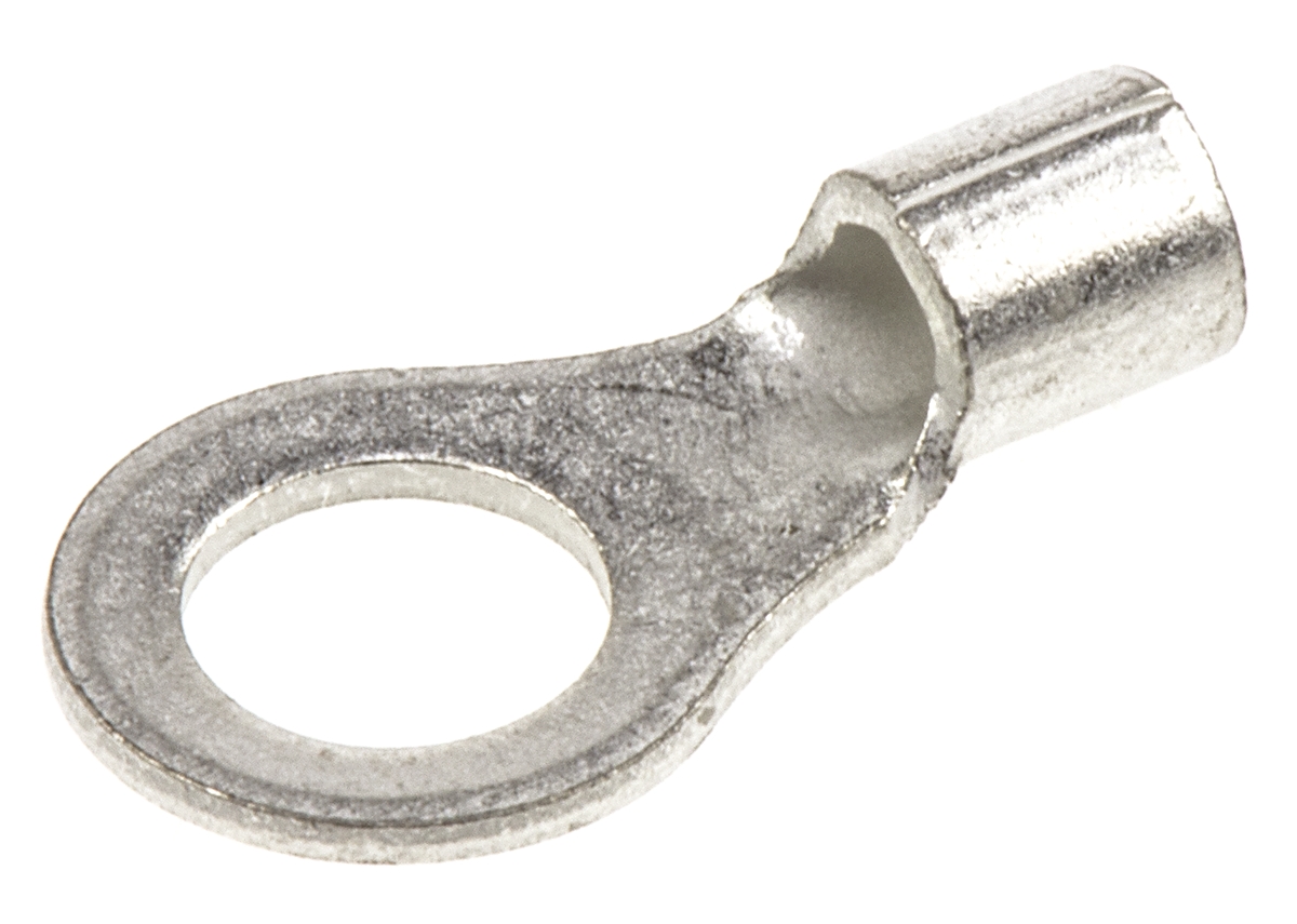 TE Connectivity, SOLISTRAND Uninsulated Ring Terminal, M5 Stud Size, 1mm² to 2.6mm² Wire Size