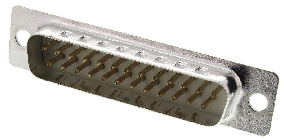 ASSMANN WSW A-DS 25 Way Panel Mount D-sub Connector Plug, 2.77mm Pitch