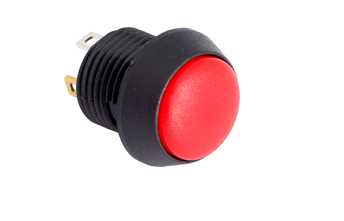 EOZ Push Button Switch, Momentary, Panel Mount, 13.5mm Cutout, SPST, 5V, IP67
