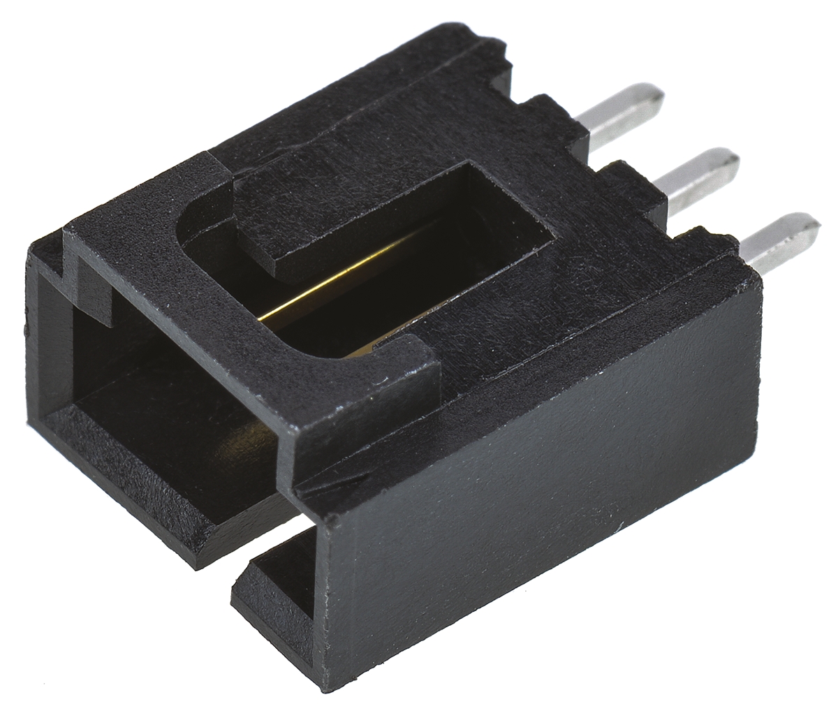 Molex SL Series Vertical Through Hole PCB Header, 3 Contact(s), 2.54 mm Pitch, 1 Row, Shrouded