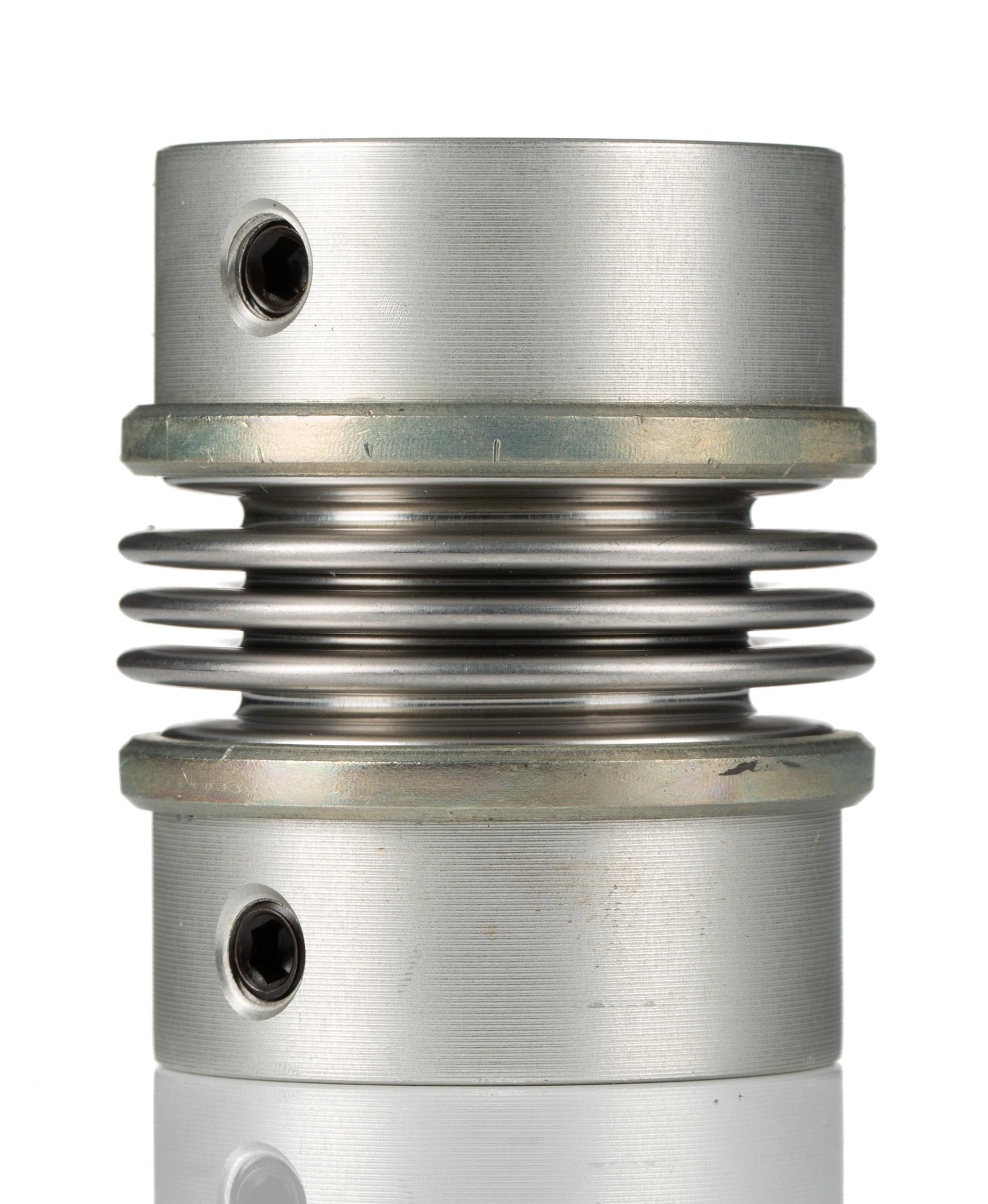 Huco Bellows Coupling, 41mm Outside Diameter, 20mm Bore, 49.7mm Length Coupler