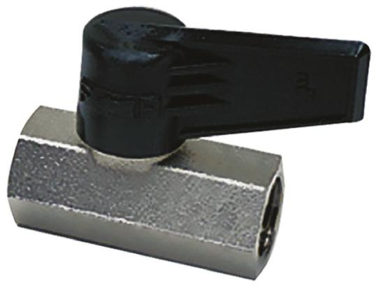 Legris Nickel Plated Brass 2 Way, Ball Valve, Threaded, BSPP 1/4in, 12bar Operating Pressure
