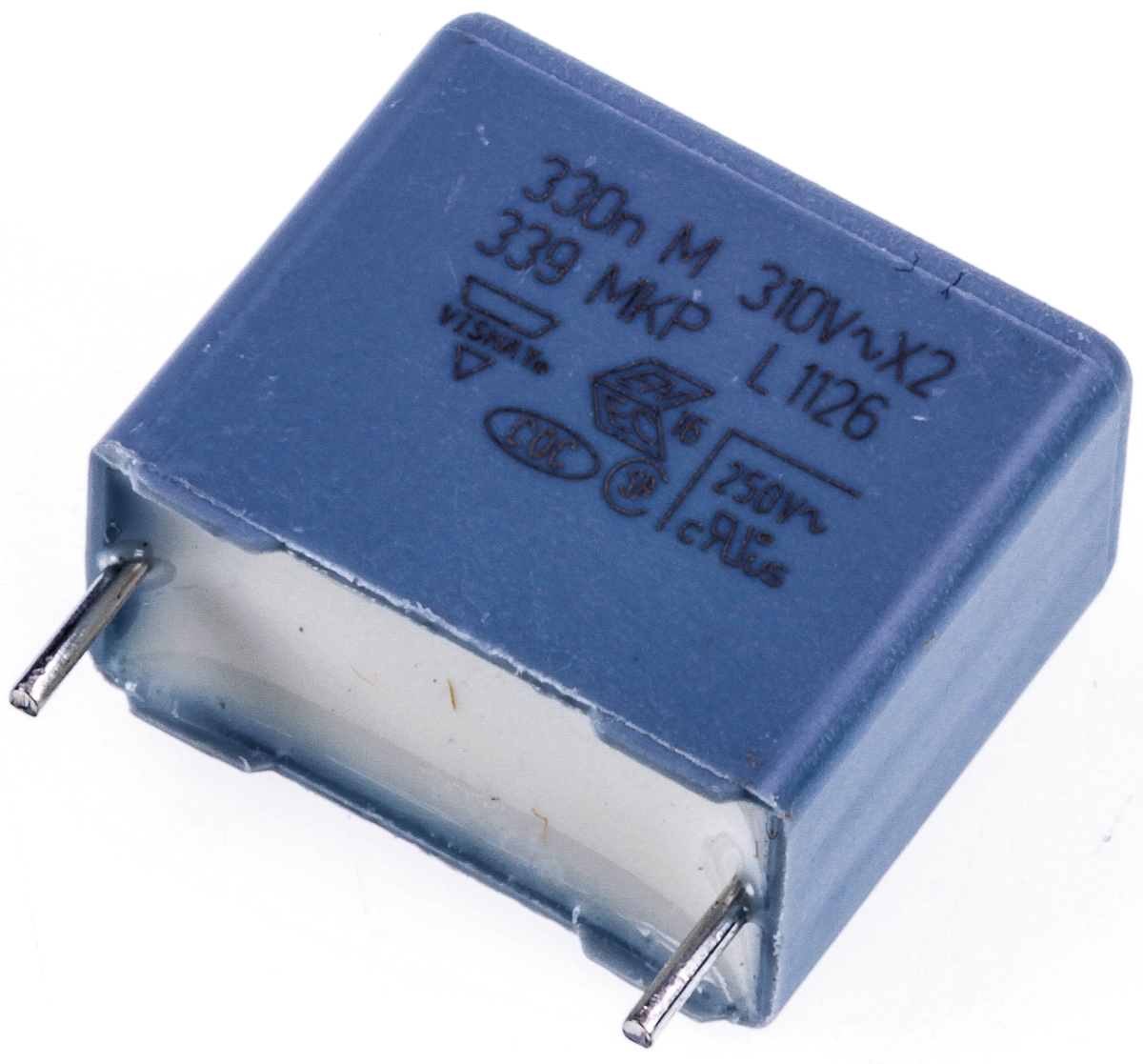 Vishay MKP 339 Polypropylene Film Capacitor, 310V ac, ±20%, 330nF, Through Hole