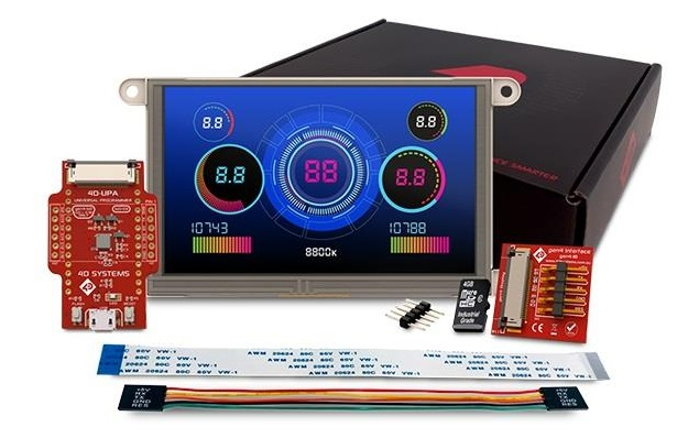 4D Systems SK-GEN4-70D-WVA, SK-GEN4-70D-WVA 7in TFT Starter Kit With 4D-UPA, gen4-uLCD-70D-WVA for gen4-uLCD-70D-WVA