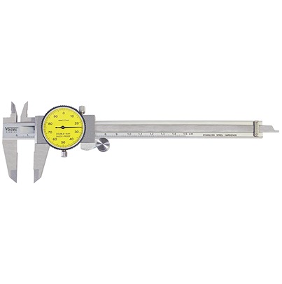Vogel 150mm Dial Caliper Caliper 0.01 mm Resolution, Metric