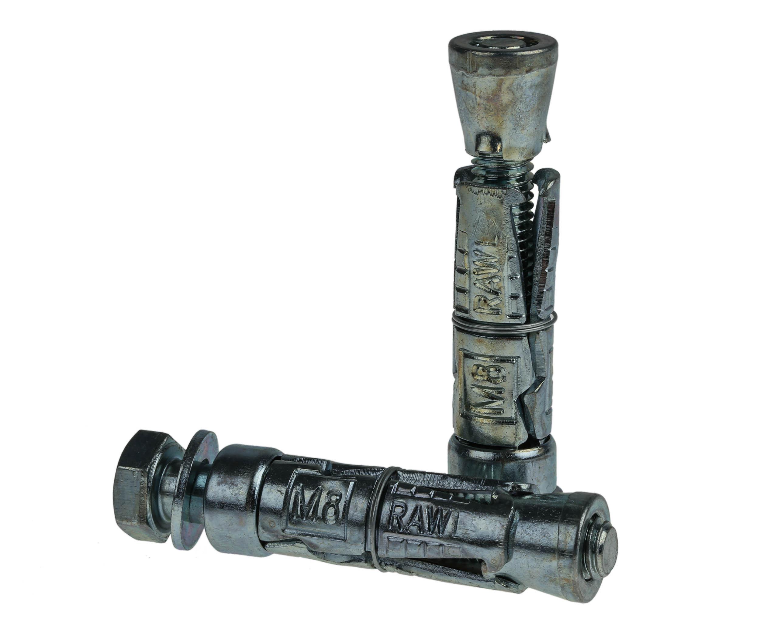 RawlPlug Steel Masonry Anchor M8 x 65mm, 14mm Fixing Hole