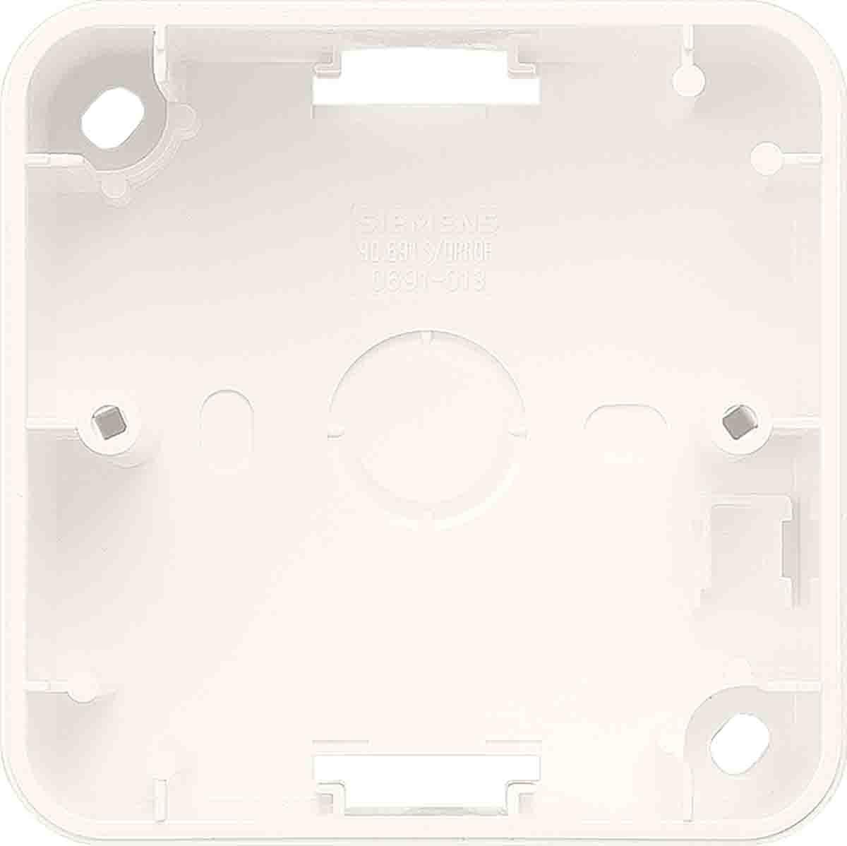 Siemens 5TG1 White Plastic Electrical Enclosure, IP20, 1 Gangs, 1x80x80x42.5mm