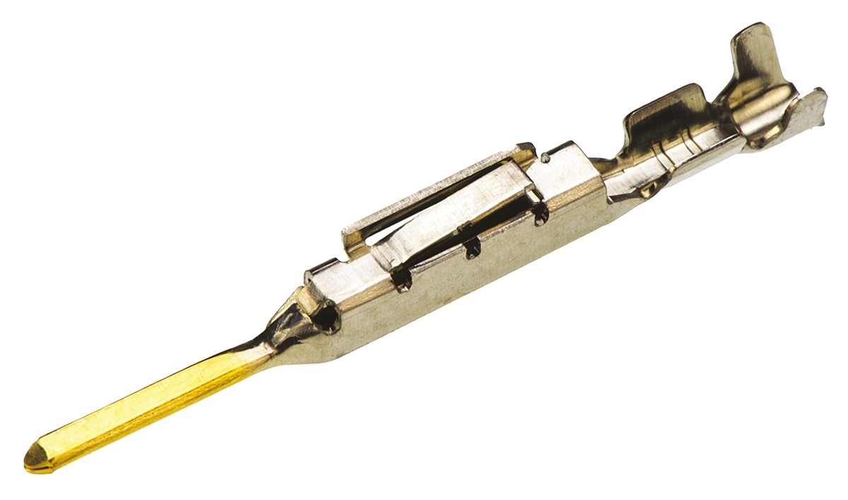 TE Connectivity Dynamic 2000 Series Male Crimp Terminal, 28AWG Min, 24AWG Max