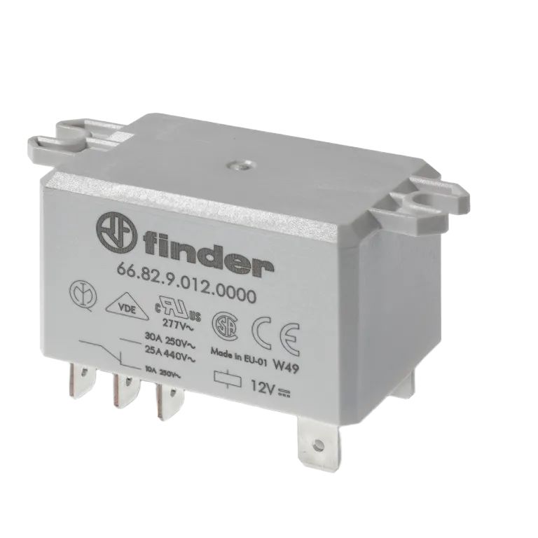 Finder PCB Mount Power Relay, 24V Coil, 30A Switching Current, DPST
