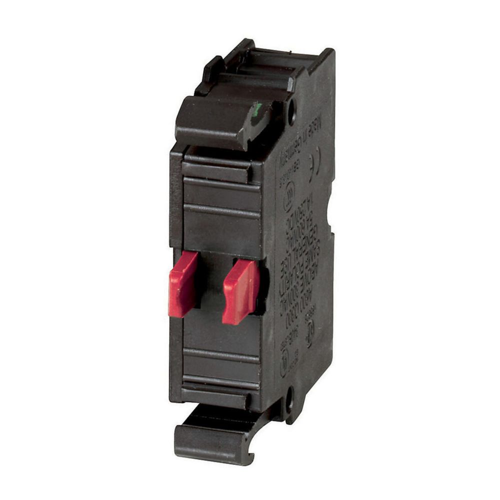 Eaton M22 Series Push Button, Spring Return, 50mm Cutout, 1 NO, Green LED, IP67