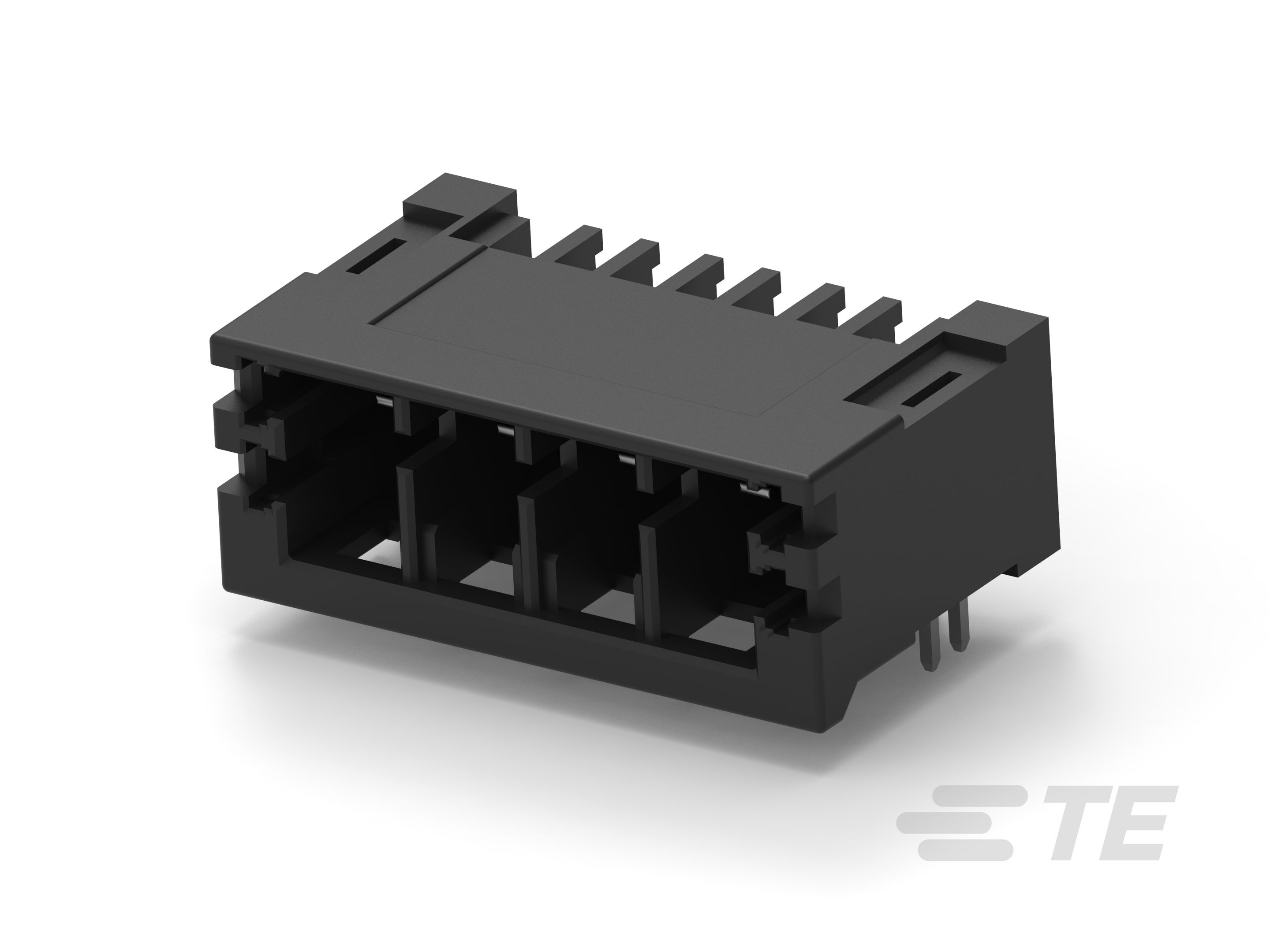 TE Connectivity D-2970 Dynamic Series Pluggable Terminal Block, 4-Contact, 5 mm Pitch, 1-Row