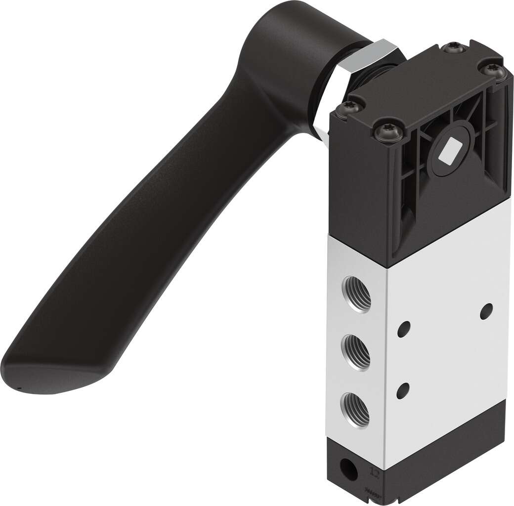 Festo Lever 5/3 Pneumatic Manual Control Valve VHEF Series, G 1/8, 1/8in, 4165857