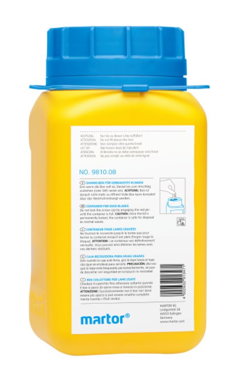 MARTOR Plastic Storage Bin x 105mm x 210mm, Yellow