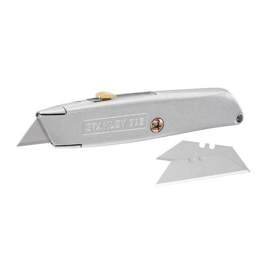 Stanley Safety Knife with Straight Blade, Retractable