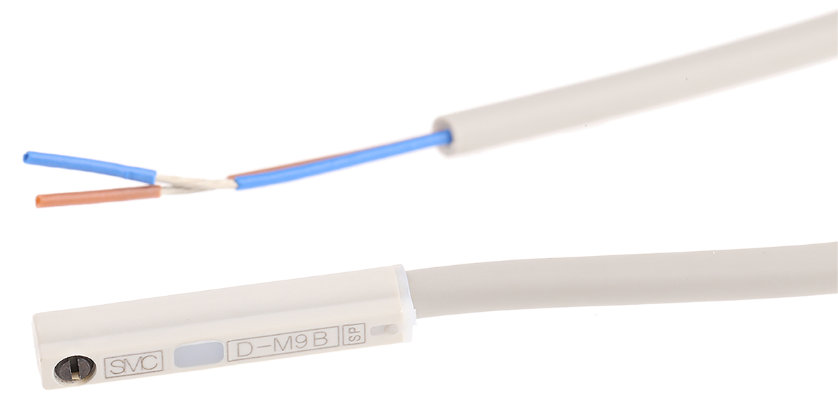 SMC 55-CXS Series Reed Switch, 3m Fly Lead, Groove Mounted