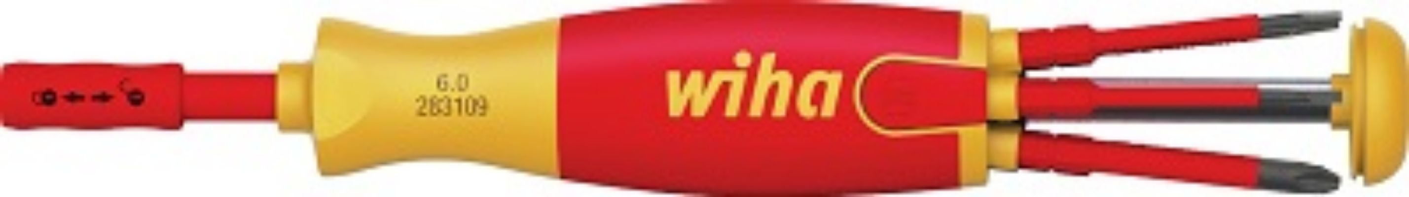 Wiha Phillips; Slotted Interchangeable Insulated Screwdriver Set, 6-Piece, ESD-Safe