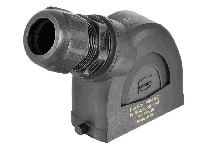 HARTING Han-Eco B Heavy Duty Power Connector Hood, M40 Thread, Side Entry Han-Eco Range