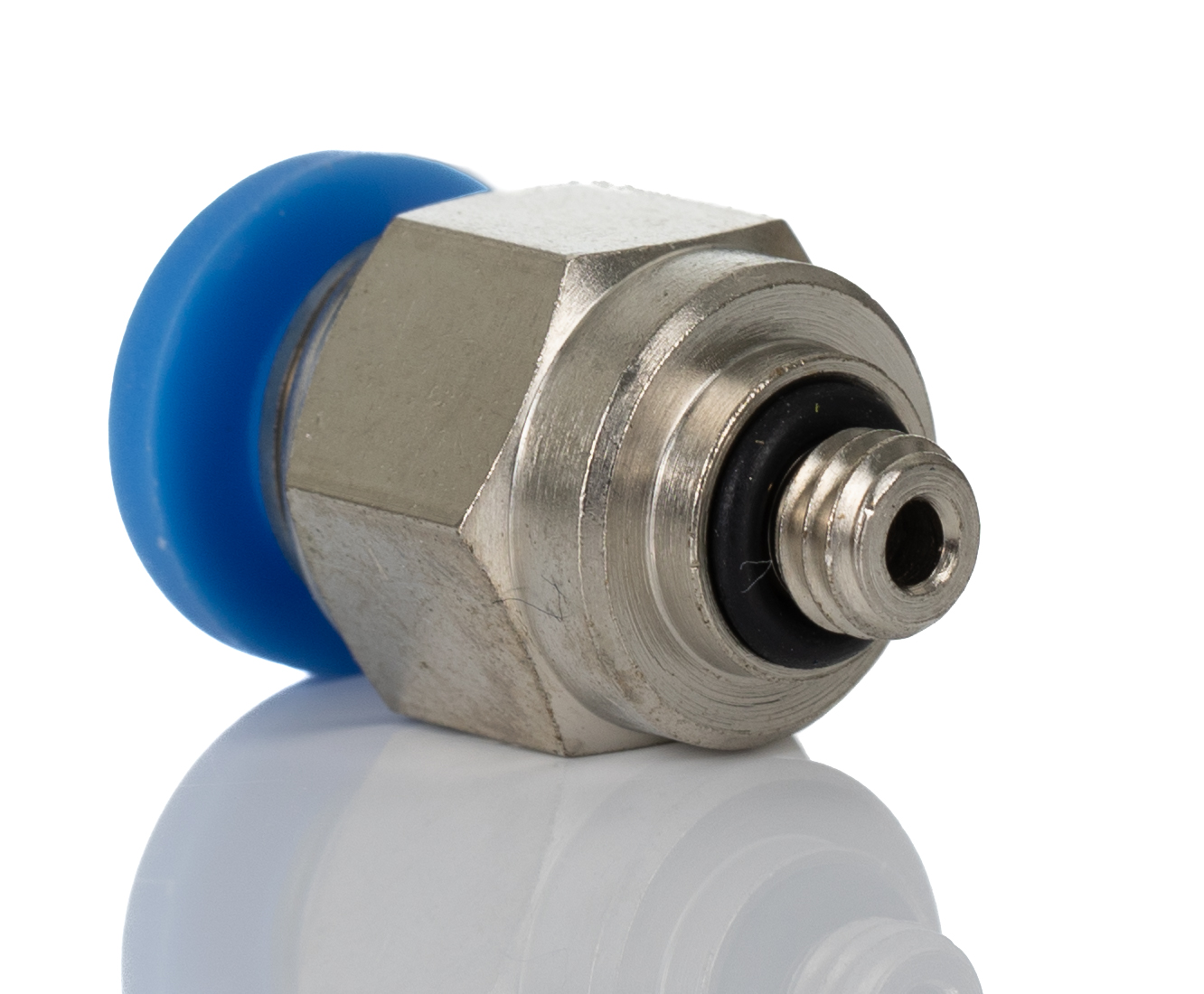 RS PRO Straight Threaded Adaptor, M5 Male to Push In 6 mm, Threaded-to-Tube Connection Style