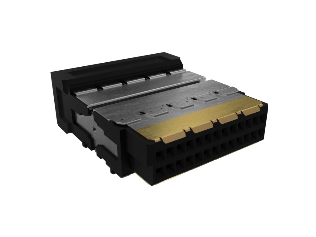 Amphenol Communications Solutions Minitek Microspeed Series Free Hanging PCB Connector Housing, 26-Contact, 2-Row, 1mm