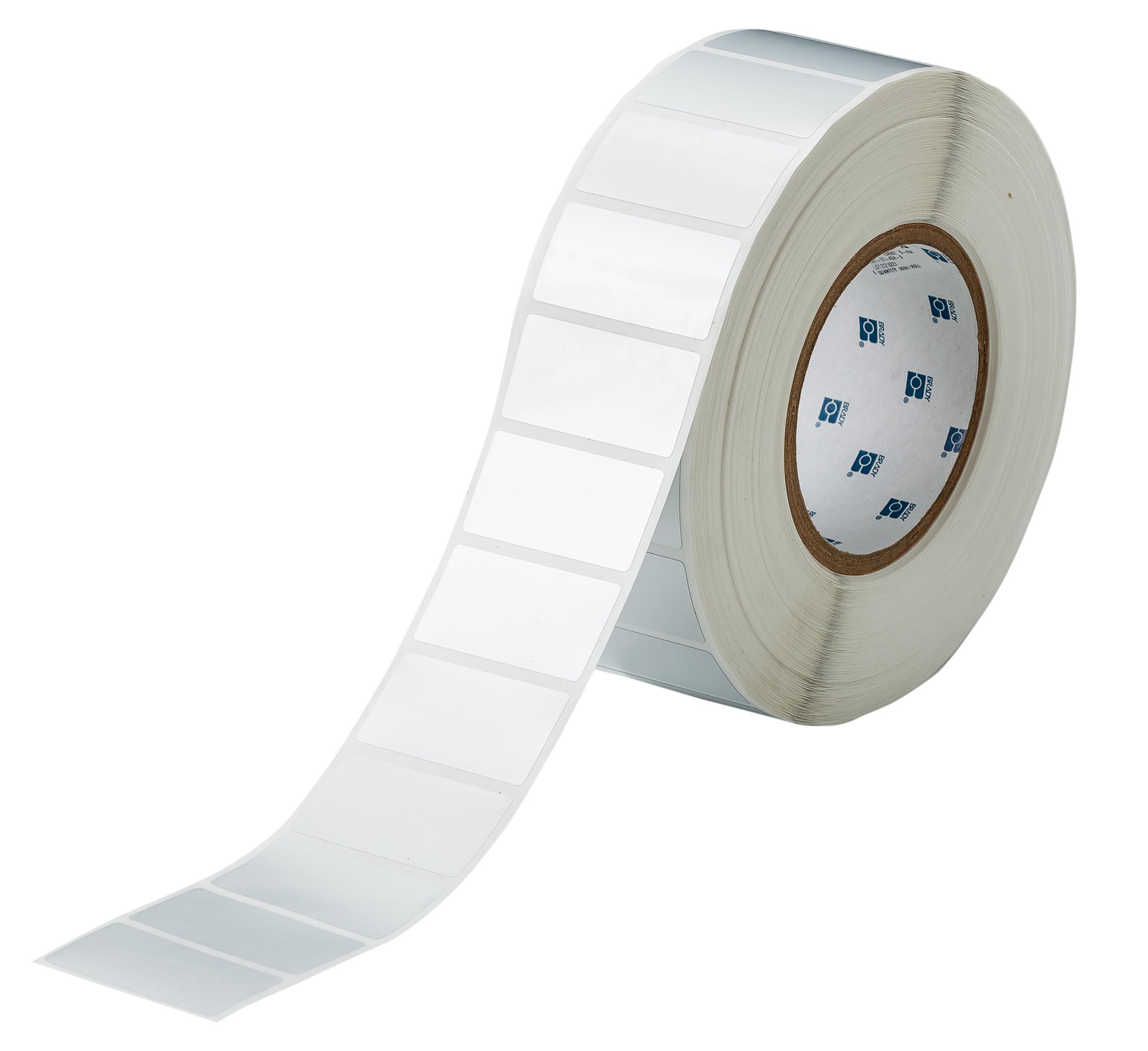 Brady B-434A on Silver Label Printer Labels, 50.80 mm Width, 25.4mm Label Length
