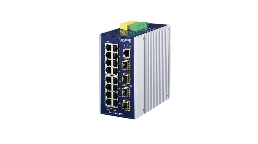 Planet IGS-6325-16T4S, Managed 20 Port Industrial Ethernet Switch