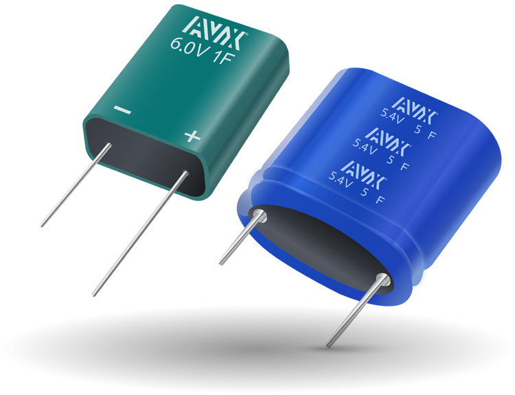 AVX 1F Supercapacitor 6V dc, Through Hole