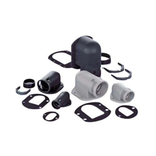 Conduit Fitting, 17mm Nominal Size, Polyamide 6, Black
